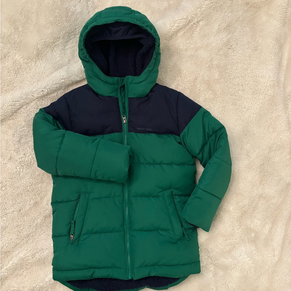 Lands End Boys / Youth Sherpa Puffer Jacket